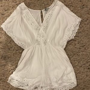M: spring-time White Romper from Charlotte Russe!